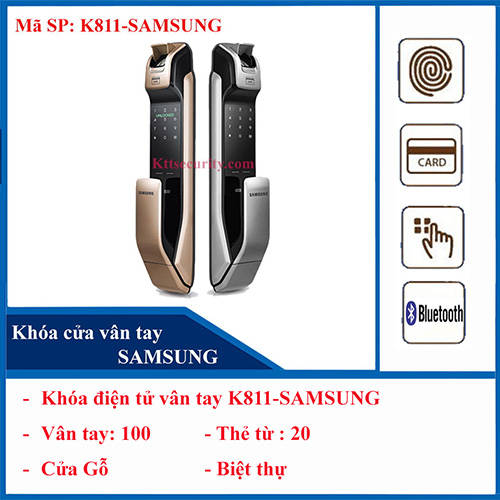 Khóa điện tử vân tay K811-SAMSUNG
