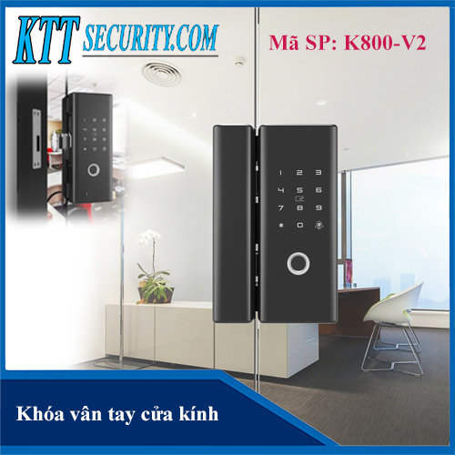 Khóa vân tay cửa nhôm kính K800-V2 G231-FACP