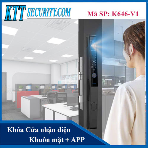 Khóa cửa nhận diện khuôn mặt K646-V1