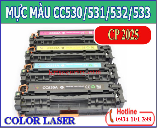 mực-laser-màu-CC530-CC531-CC532-CC533-đen-xanh-vàng-đỏ