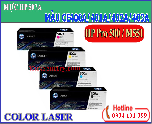 mực-laser-màu-hp-507A-CE400a-ce401a-ce402a-ce403a-đen-xanh-vàng-đỏ