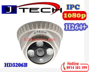 Camera Dome IP 2MP J-Tech HD3206B