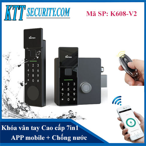 Khóa Vân tay 2 Chiều cửa sắt | K608