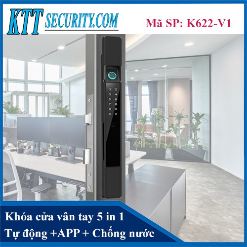 Khoá vân tay cửa nhôm Tự động Cao Cấp | K622