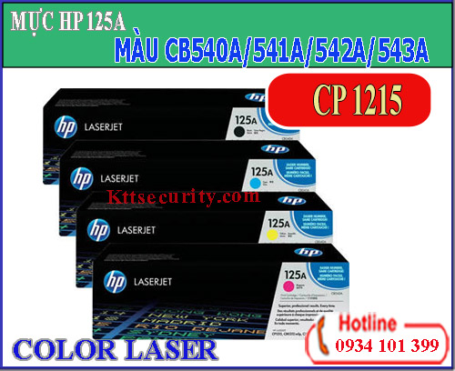 Mực laser màu 125A[CB540A-CB541A-CB542A-CB543A]dùng cho máy CP1215