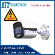 Camera IP POE Starlight Chống Sét 4.0MP 8.0MP | CAM415